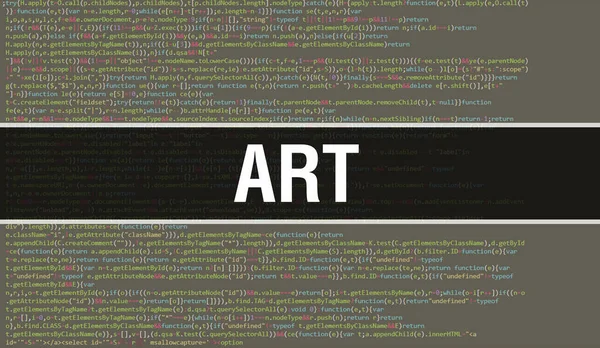 Conceito Art Com Partes Aleatórias Código Programa Art Com Código — Fotografia de Stock