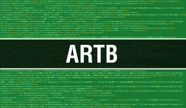 Artb Binary Κώδικα Ψηφιακή Τεχνολογία Φόντο Αφηρημένο Φόντο Κώδικα Προγράμματος — Φωτογραφία Αρχείου