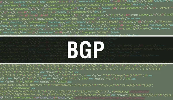 Bgp Mit Abstract Technology Binärcode Background Digital Binäre Daten Und — Stockfoto