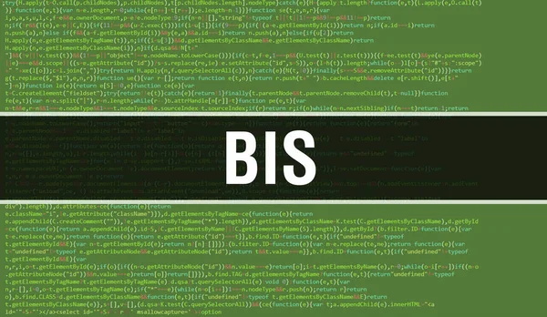 Bis Concept Met Random Parts Program Code Bis Met Programmeercode — Stockfoto