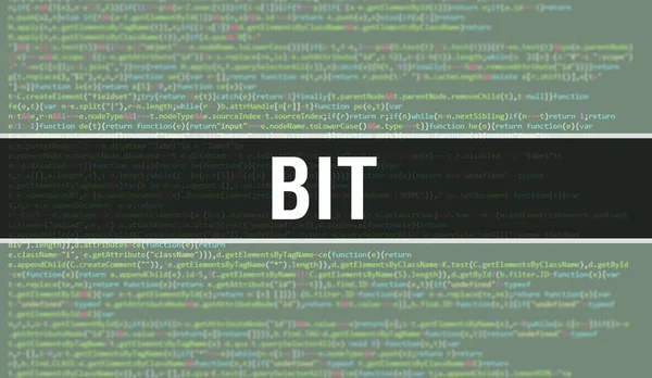 デジタルJavaコードテキストでビット ビットとコンピュータのソフトウェアコーディングベクトルの概念 プログラミング コーディング スクリプトJava ビット スクリーンのデジタル プログラム コードイラスト比率 — ストック写真