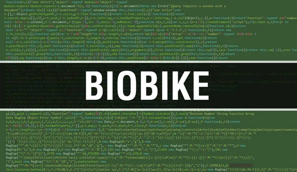 Biobike Text Napsaný Programovacím Kódu Abstraktní Pozadí Technologie Vývojáře Softwaru — Stock fotografie