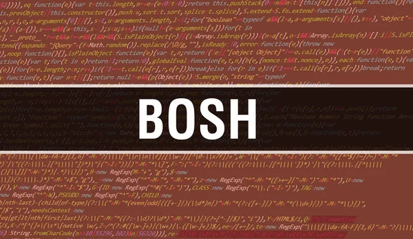 Bosh Com Tecnologia Abstrata Código Binário Background Digital Dados Binários — Fotografia de Stock
