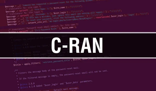 Ran Konzept Mit Zufälligen Teilen Des Programmcodes Ran Text Geschrieben — Stockfoto