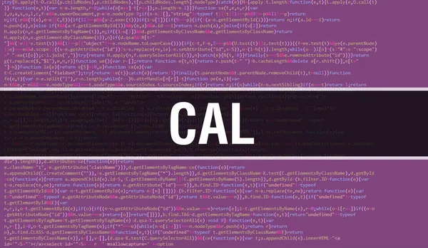 Cal Concept Met Random Parts Program Code Cal Met Programmeercode — Stockfoto