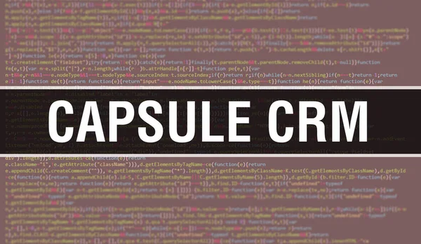 Capsule Crm Ψηφιακό Κείμενο Κώδικα Java Capsule Crm Και Λογισμικό — Φωτογραφία Αρχείου