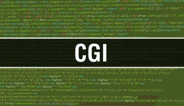 Cgi Tekst Geschreven Programmeercode Abstracte Technologie Achtergrond Van Software Ontwikkelaar — Stockfoto