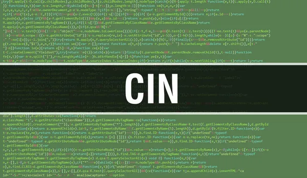 Cin Abstract Technology Binary Code Background Digital Binary Data Secure — Stock Photo, Image