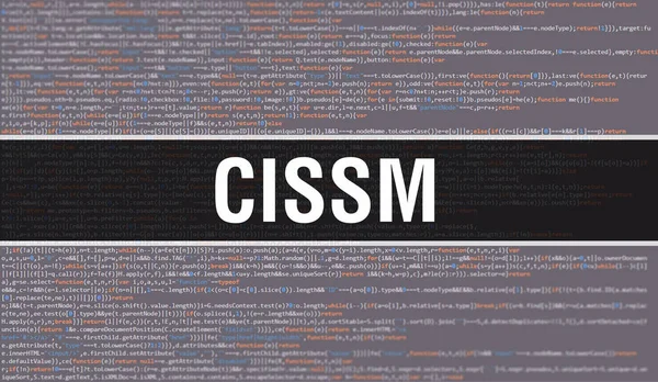 Cissm Con Texto Digital Java Code Concepto Vectorial Codificación Software — Foto de Stock