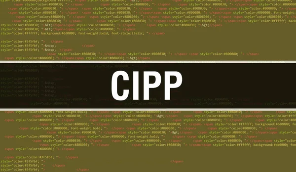 Kili Kodlu Dijital Teknoloji Geçmişi Olan Cipp Program Kodu Cipp — Stok fotoğraf