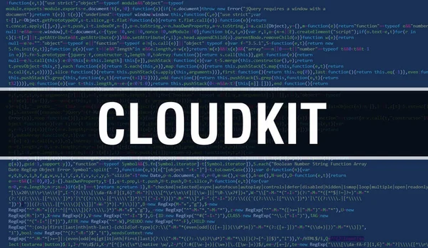Εικονογράφηση Έννοιας Cloudkit Χρησιμοποιώντας Κώδικα Για Την Ανάπτυξη Προγραμμάτων Και — Φωτογραφία Αρχείου