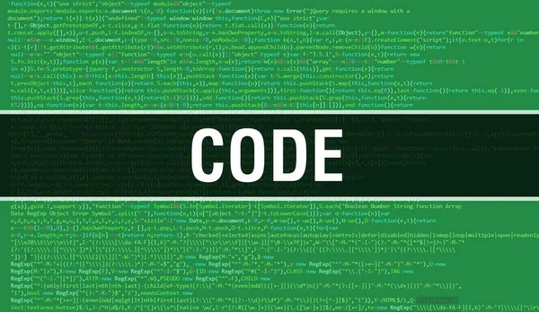 Ilustracja Koncepcji Kodu Przy Użyciu Kodu Tworzenia Programów Aplikacji Kod — Zdjęcie stockowe