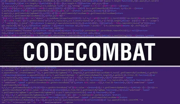 Codecombat Abstract Technology Codice Binario Background Digital Dati Binari Secure — Foto Stock