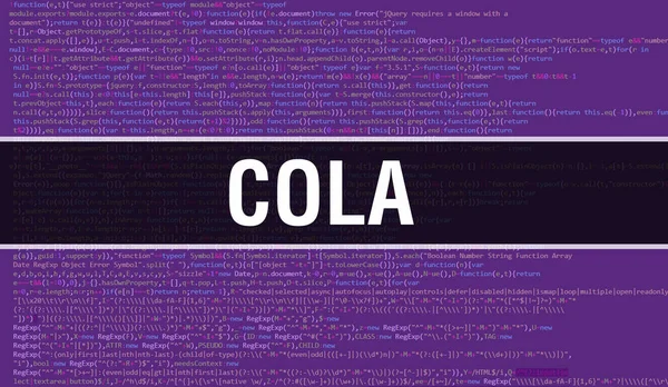 Illustration Concept Cola Aide Code Pour Développer Des Programmes Des — Photo