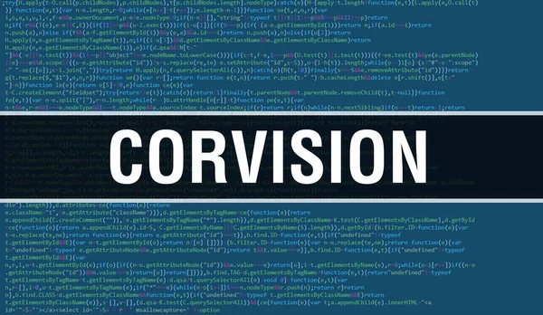 Corvision Mit Abstrakter Technologie Binärcode Hintergrund Digitale Binärdaten Und Secure — Stockfoto