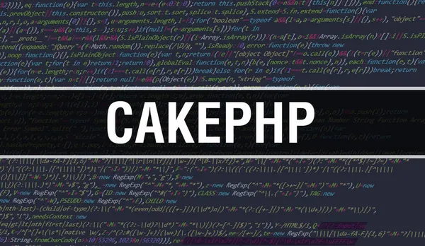 Cakephp Abstract Technology Binary Code Background Digital Binary Data Secure Stock Picture