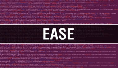 Dijital Java kod metniyle gevşet. Kolay ve Bilgisayar yazılım kodlama vektörü konsepti. Java kodlama betiği programlanıyor, ekrandaki resmedilmesi kolay dijital program kodu