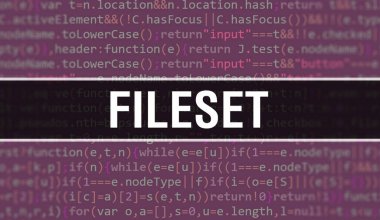 Programın Gelişigüzel Parçaları ile dosya seti konsepti. Yazılım geliştiricisi ve Bilgisayar betiğinin programlama kodları soyut teknoloji arka planına sahip dosya seti. Dosya seti Arkaplan consepsi