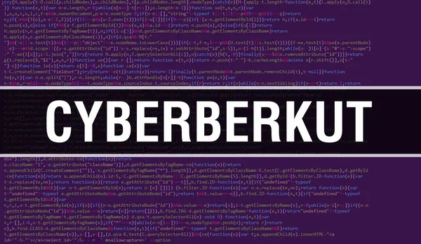 Cyberberkut Com Tecnologia Abstrata Código Binário Background Digital Dados Binários — Fotografia de Stock