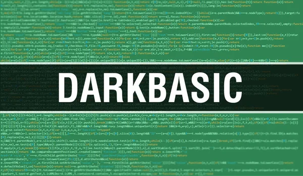 Darkbasic Met Digitale Java Code Tekst Darkbasic Computer Software Codering — Stockfoto