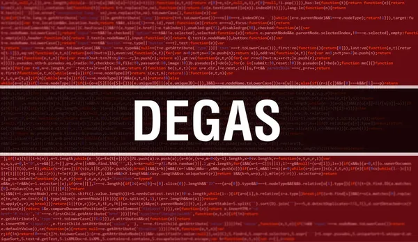 Degas Mit Digitalem Java Code Text Degas Und Computer Software — Stockfoto