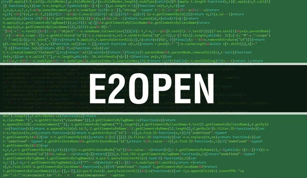 E2Open Abstract Technology Bináris Kód Háttér Digitális Bináris Adatok Secure — Stock Fotó
