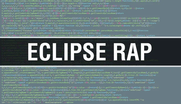 Eclipse Rap Abstract Technology Binary Code Background Digital Binary Data — Stock fotografie