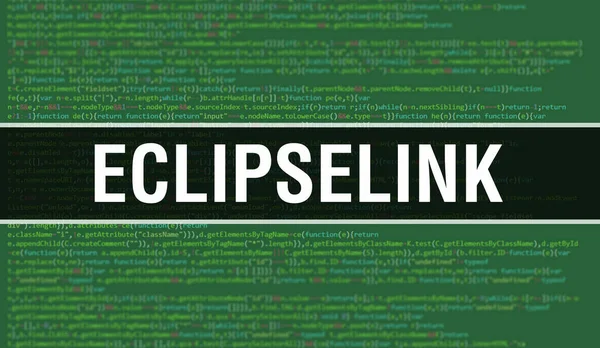 Eclipselink Έννοια Τυχαία Μέρη Του Κώδικα Προγράμματος Eclipselink Programming Code — Φωτογραφία Αρχείου
