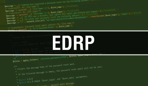 Edrp Concept Avec Des Parties Aléatoires Code Programme Edrp Texte — Photo