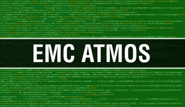 Emc Atmos Ψηφιακό Κείμενο Κώδικα Java Emc Atmos Και Έννοια — Φωτογραφία Αρχείου