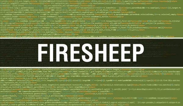 Firesheep Concept Random Parts Program Code Firesheep Text Written Programming — ストック写真