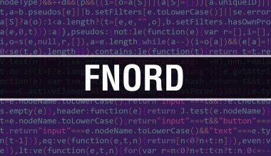 Yazılım geliştiricisi ve Bilgisayar betiğinin programlama kodu soyut teknoloji arkaplanı üzerine yazılmış Fnord metni. Fnord 'un bilgisayar monitöründeki kod kavramı. Kodlama Fnord programlama web oturumu
