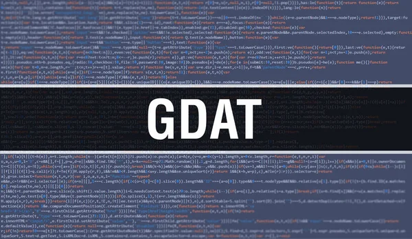 Gdat Έννοια Τυχαία Μέρη Του Κώδικα Του Προγράμματος Gdat Κείμενο — Φωτογραφία Αρχείου