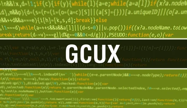 Gcux Digital Java 텍스트를 Gcux 컴퓨터 소프트웨어 프로그래밍 스크립트 Java — 스톡 사진