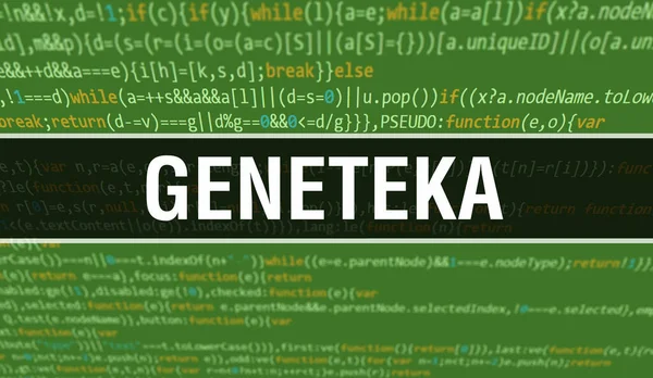 Geneteka Textem Digitálního Java Kódu Geneteka Počítačový Software Kódují Vektorový — Stock fotografie