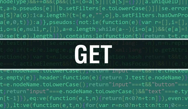 Get Text Written Programmation Code Abstract Technology Background Software Developer — Photo