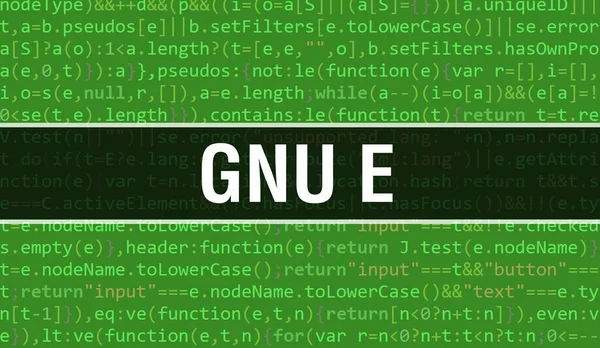 Gnu Concept Random Parts Program Code Gnu Κείμενο Γραμμένο Κώδικα — Φωτογραφία Αρχείου