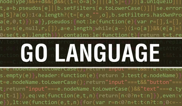 Language Concept Random Parts Program Code Language Tekst Geschreven Programming — Stockfoto