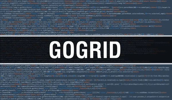 Gogrid Ψηφιακό Κείμενο Κώδικα Java Gogrid Και Λογισμικό Υπολογιστών Έννοια — Φωτογραφία Αρχείου