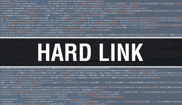 Hard Link Mit Binärcode Digitaler Technologie Hintergrund Abstrakter Hintergrund Mit — Stockfoto