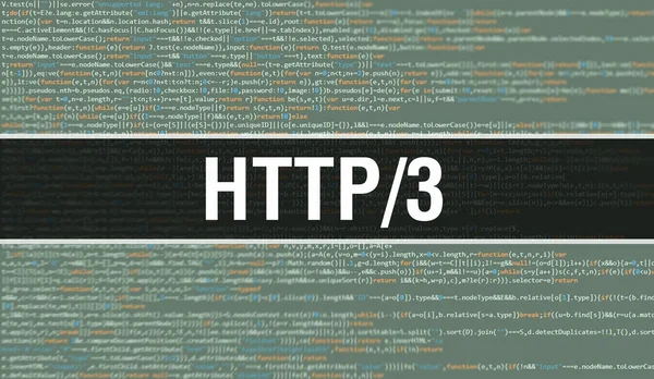 Http Ψηφιακό Υπόβαθρο Τεχνολογίας Binary Code Αφηρημένο Φόντο Κώδικα Προγράμματος — Φωτογραφία Αρχείου