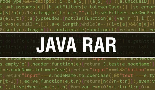 Java Rar Med Digital Javakod Text Java Rar Och Datorprogram — Stockfoto