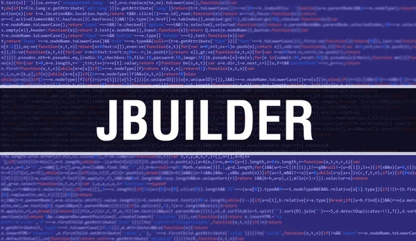 Concepto Jbuilder Con Partes Aleatorias Del Código Del Programa Jbuilder —  Fotos de Stock