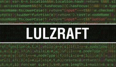 LulzRaft, yazılım geliştiricisi ve bilgisayar yazılımının programlama kodu soyut teknoloji arkaplanı üzerine yazılmış bir metin. LulzRaft bilgisayar ekranında kod kavramı. LulzRaft programlama web oturumu kodlaması