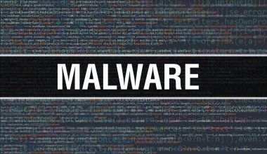 Programlama kodunun Random Parts of Program Kodunun Random Parts konsepti. Yazılım geliştiricisi ve Bilgisayar betiğinin programlama kodu soyut teknoloji arkaplanı üzerine yazılmış yazılmıştır. Teknoloji morina balığı ile kötü amaçlı yazılım