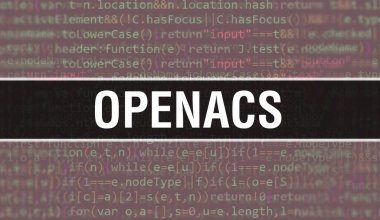 Programlama kodunun Random Parts of Program Kodları ile OpenACS konsepti. Programlama kodları üzerinde yazılan yazılım geliştiricisi ve Bilgisayar betiğinin soyut teknoloji arkaplanı. Teknoloji morinasıyla OpenACS