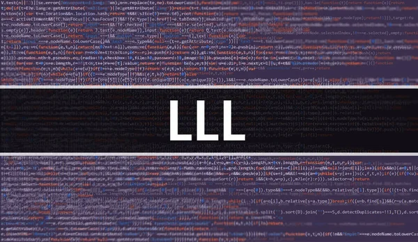 Lll Двоичным Кодом Цифровой Технологии Фона Абстрактный Фон Программным Кодом — стоковое фото