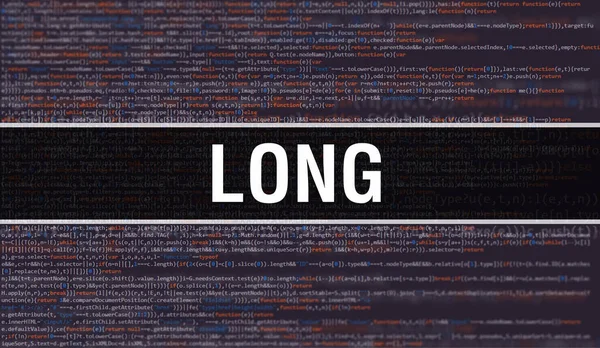 Longo Com Texto Código Java Digital Longo Conceito Vetor Codificação — Fotografia de Stock