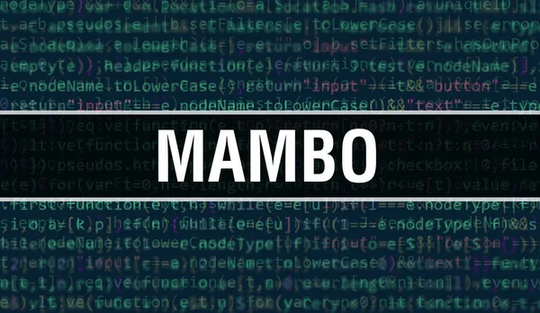 Mambo Ilustração Conceito Usando Código Para Desenvolvimento Programas Aplicativos Código — Fotografia de Stock