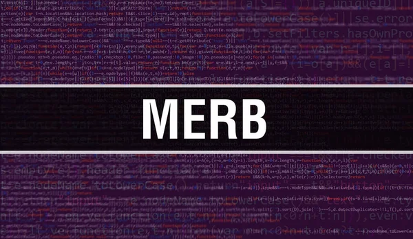 Merb Texto Escrito Código Programação Abstrato Tecnologia Fundo Desenvolvedor Software — Fotografia de Stock